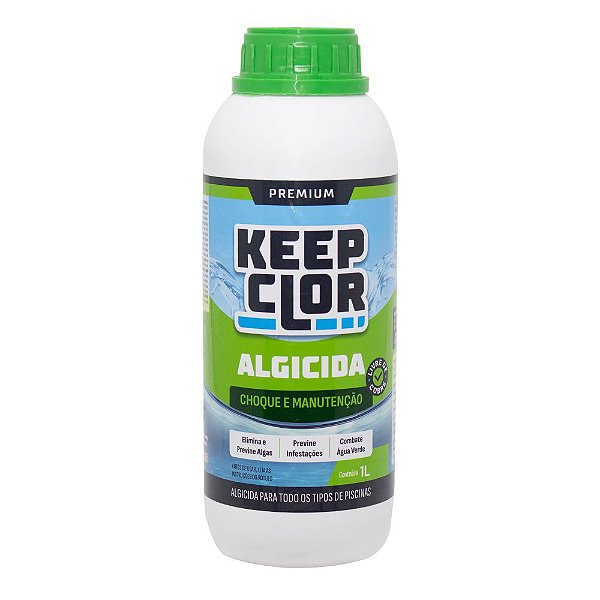 Algicida Choque e Manutenção KEEPCLOR – 1LT
