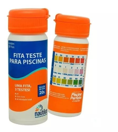 Fita Teste – Nautilus – 3 em 1 (PH /Cloro/Alcalinidade)