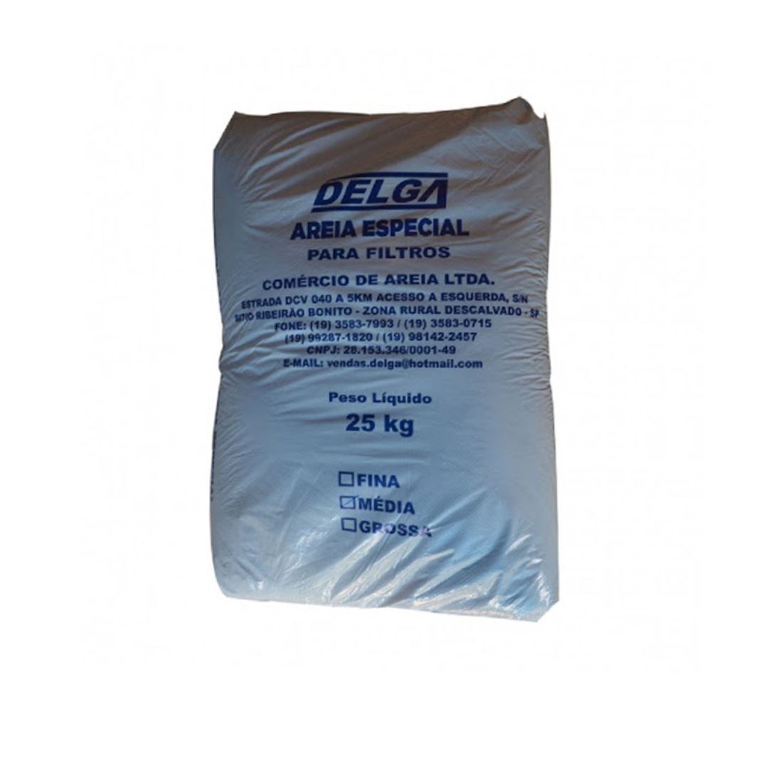 Areia p/ Filtro – 25 Kg