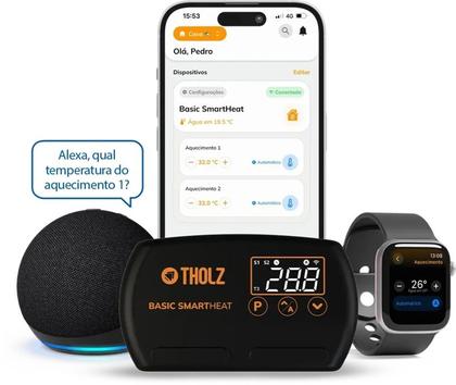 Controlador de Temperatura BASIC SMART HECIT THOLZ – TSC 1534N – COM WI-FI